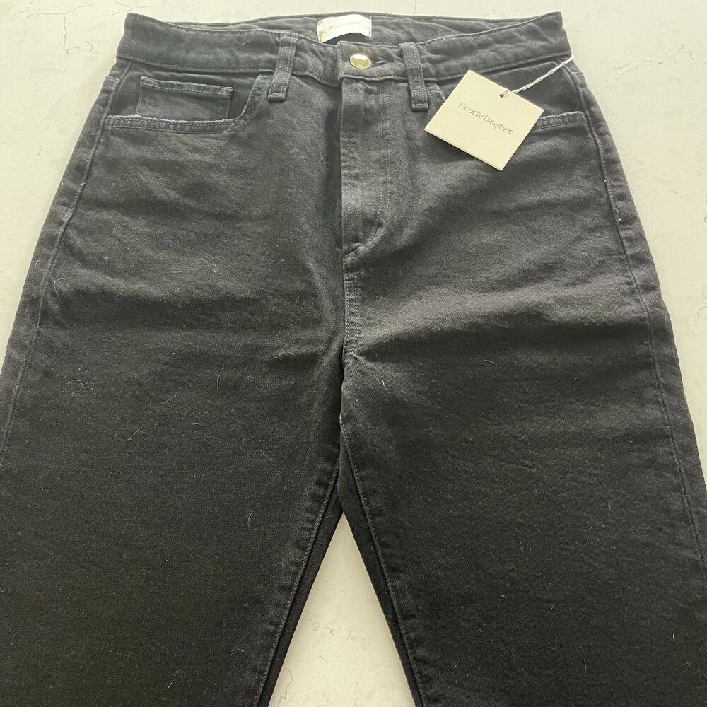 NWT Favorite Daughter The Ava Long Slim Denim Jean Short Size 28 $188 - Picture 14 of 14